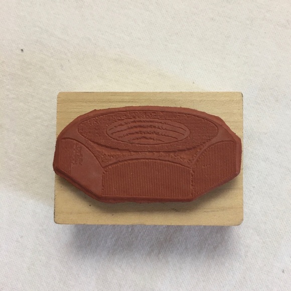 Stamplani Metal Hex Nut Hardware Rubber Stamp - Picture 2 of 3